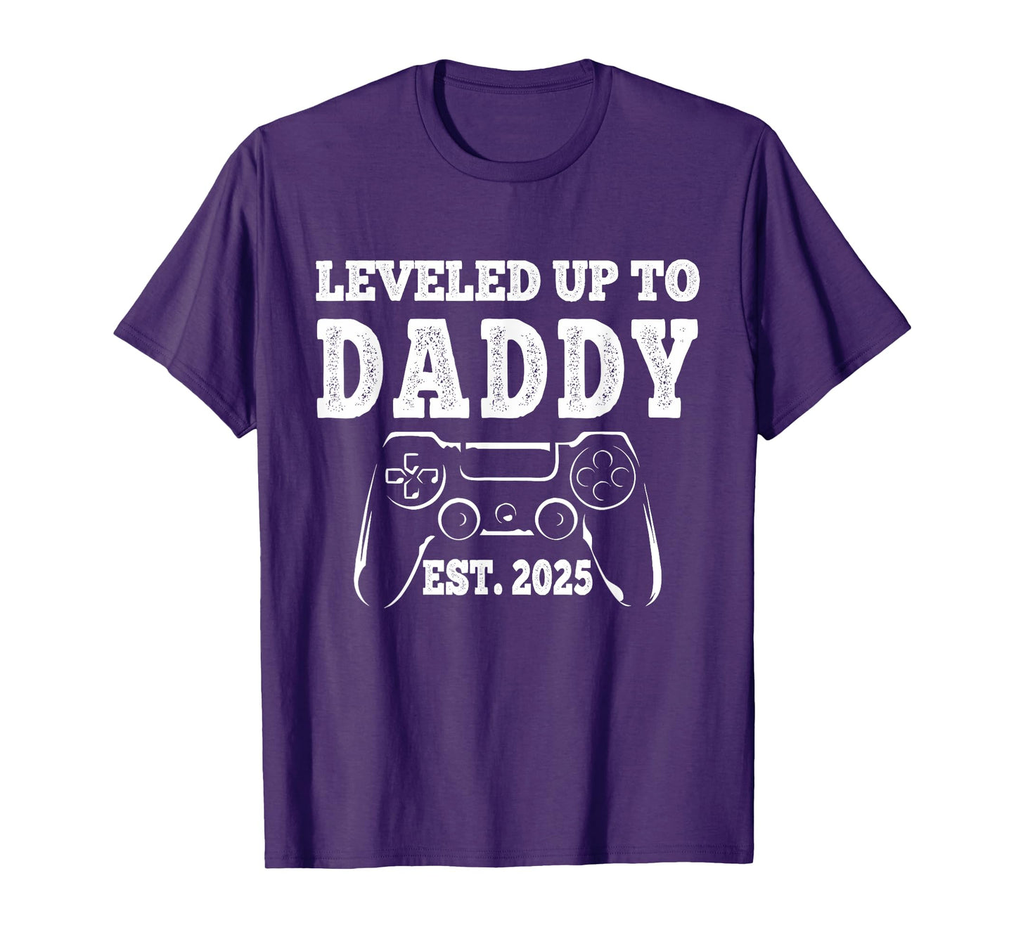 Leveled Up To Daddy 2025 Dad Pregnancy Announcement For Men T-Shirt