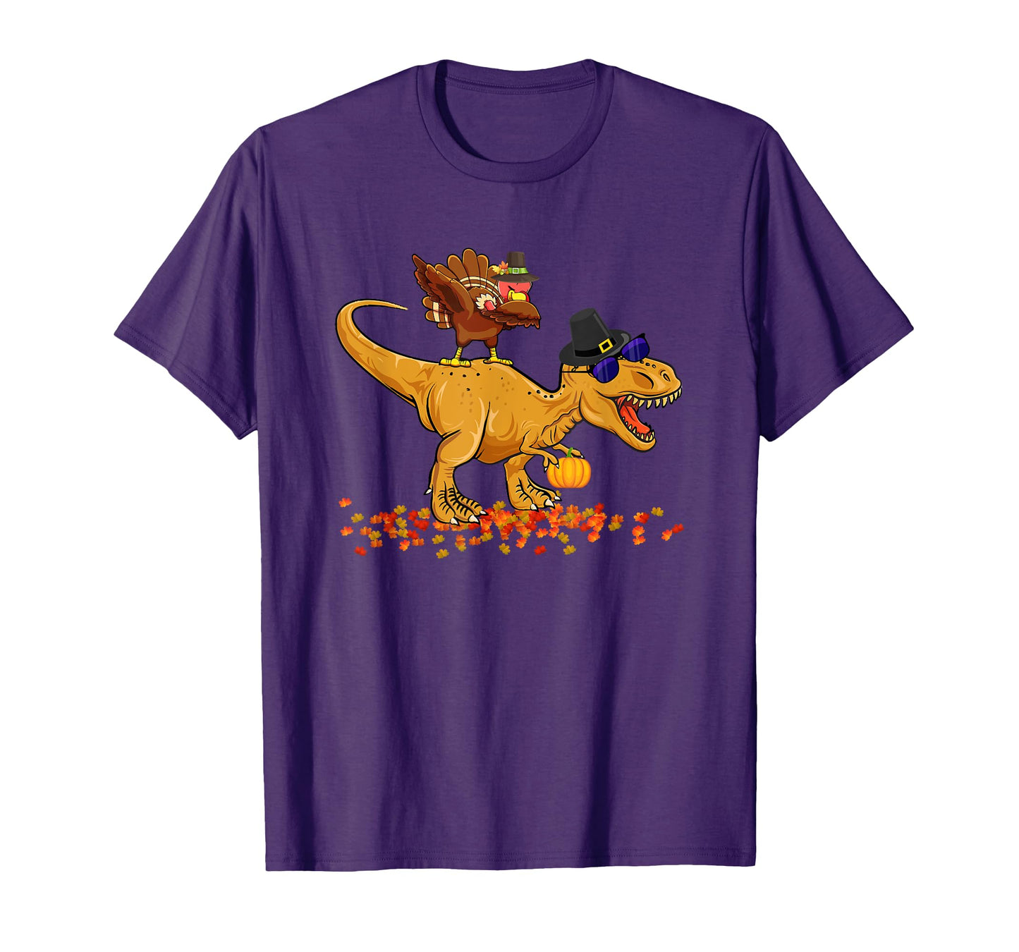 Thanksgiving Dinosaur Dabbing Turkey T-Rex Turkey Saurus Rex T-Shirt