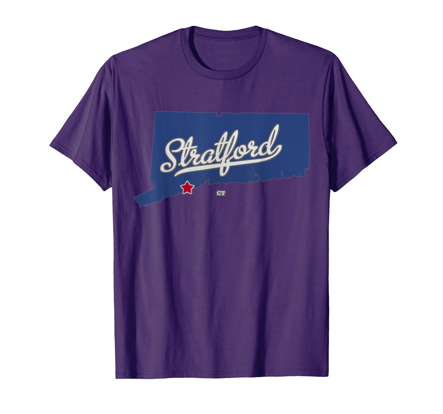 Stratford Connecticut CT Map T-Shirt