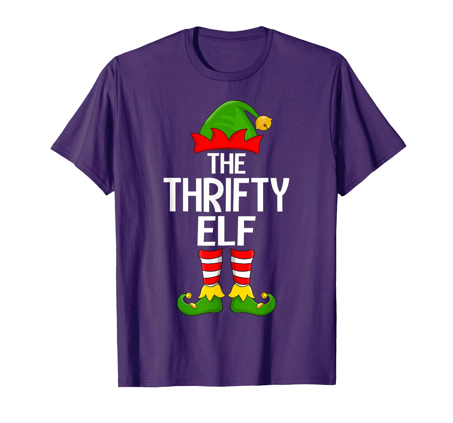 Thrifty Elf Xmas Matching Family Elf Squad Christmas T-Shirt