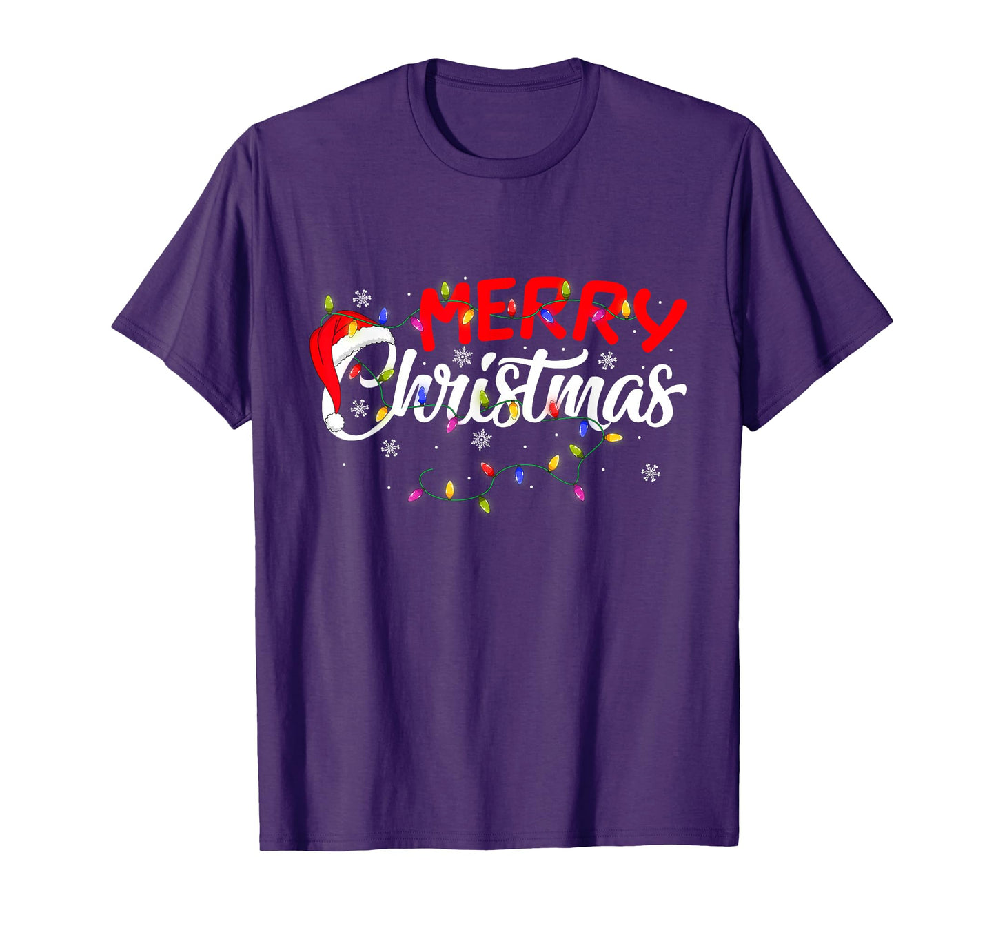 Merry Christmas Lights Xmas Family Funny Christmas Squad T-Shirt