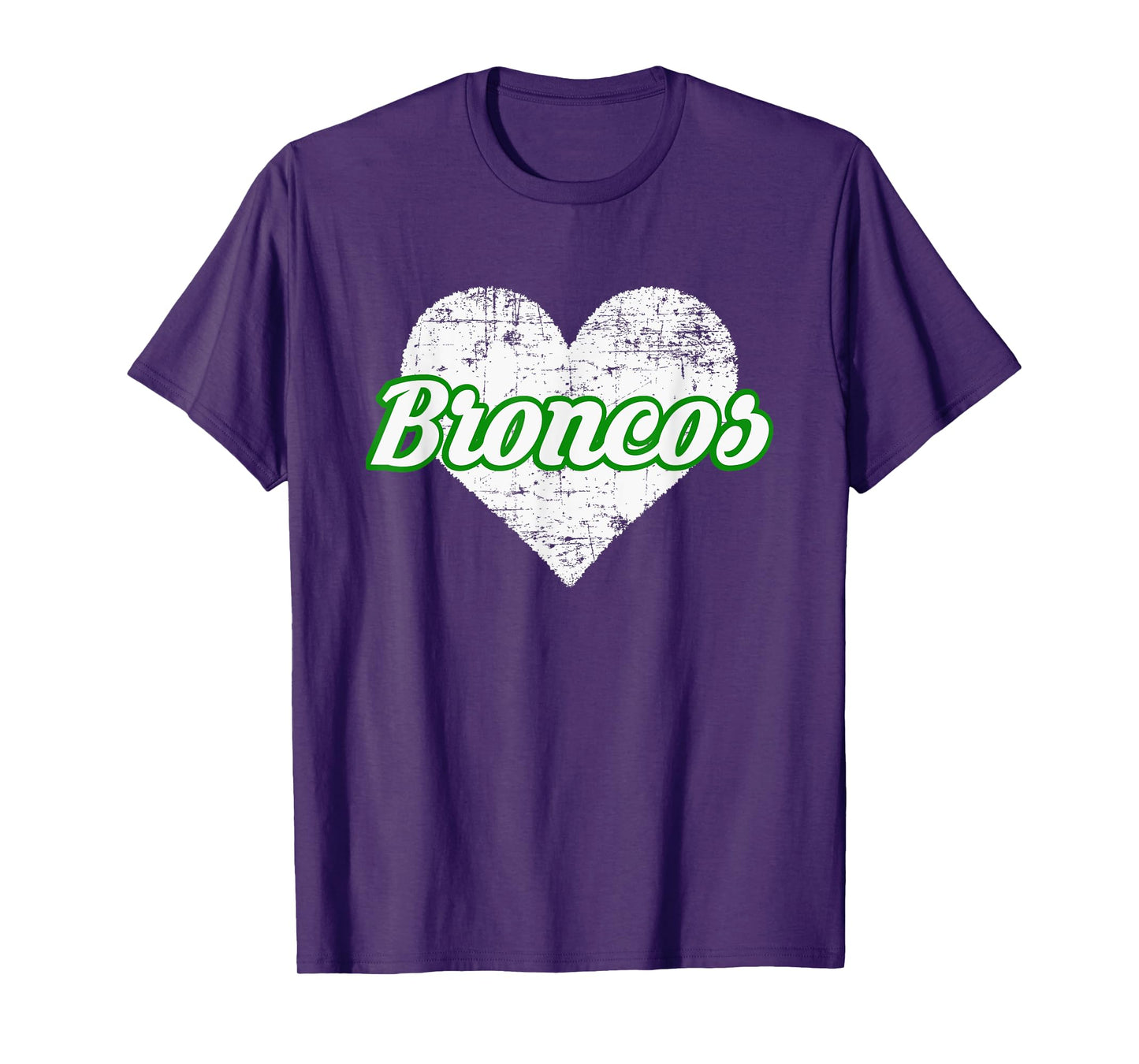 Blackfoot Broncos Over Heart T-Shirt