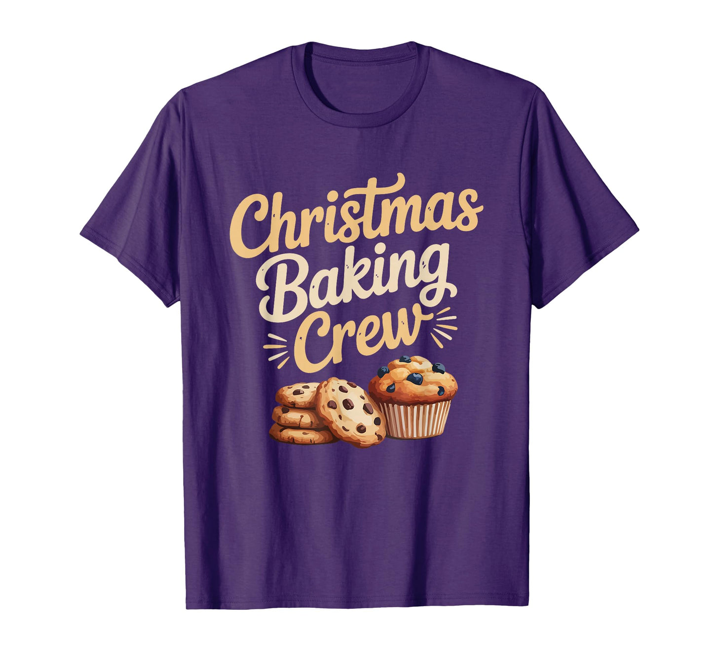Kawaii Christmas Baking Crew Cookie Santa T-Shirt