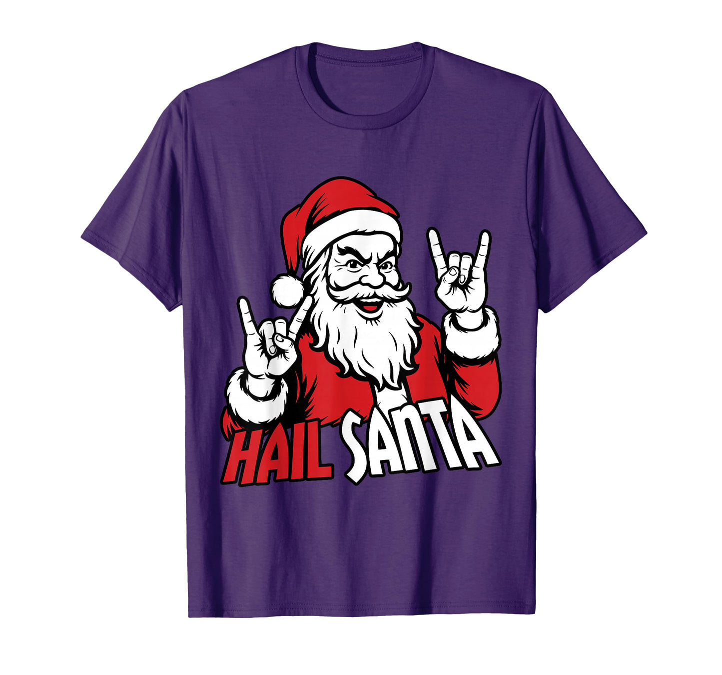 Hail Santa Funny Santa Solstice Gothic Hate Christmas T-Shirt