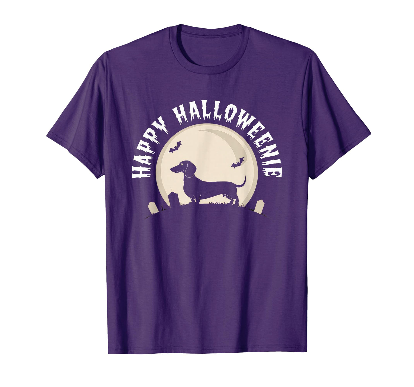 Happy Halloweenie Tshirt Women Men Wiener Monster Party T-Shirt