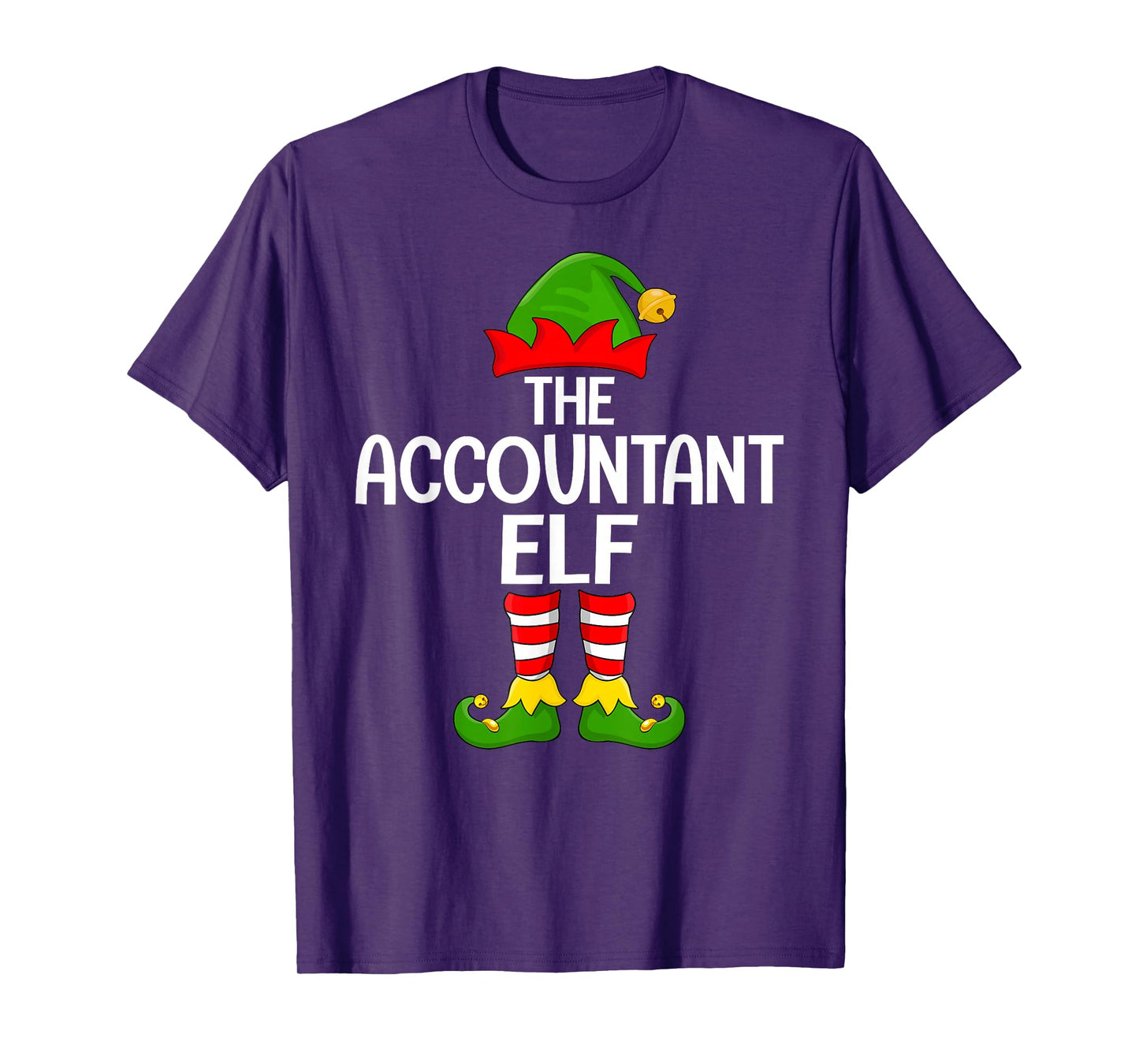 Accountant Elf Xmas Matching Family Elf Squad Christmas T-Shirt