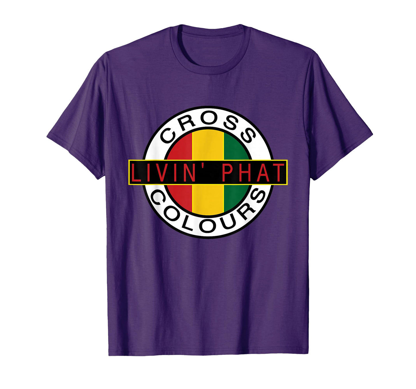 CROSS COLOURS | Retro Graphic 1990's Vintage Unisex-Adult T-Shirt