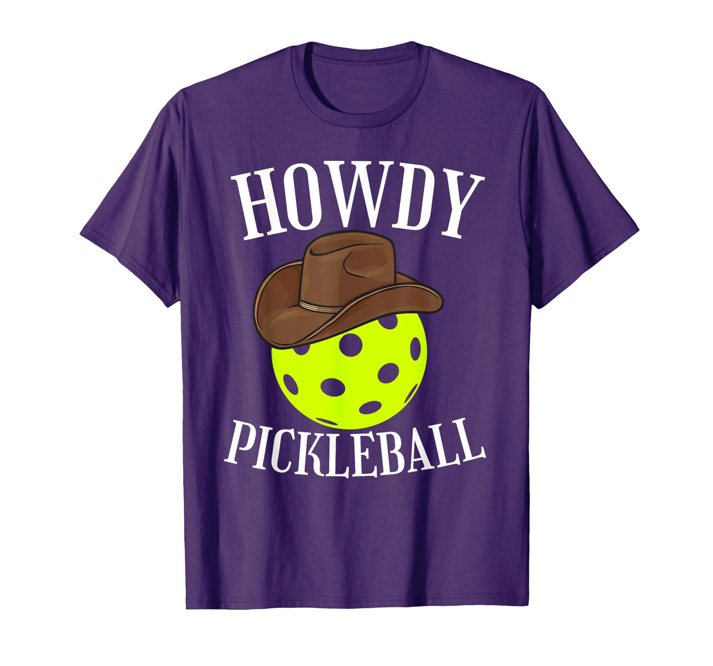 Howdy Pickleball Cowboy Cowgirl Western Pickleball Lover T-Shirt