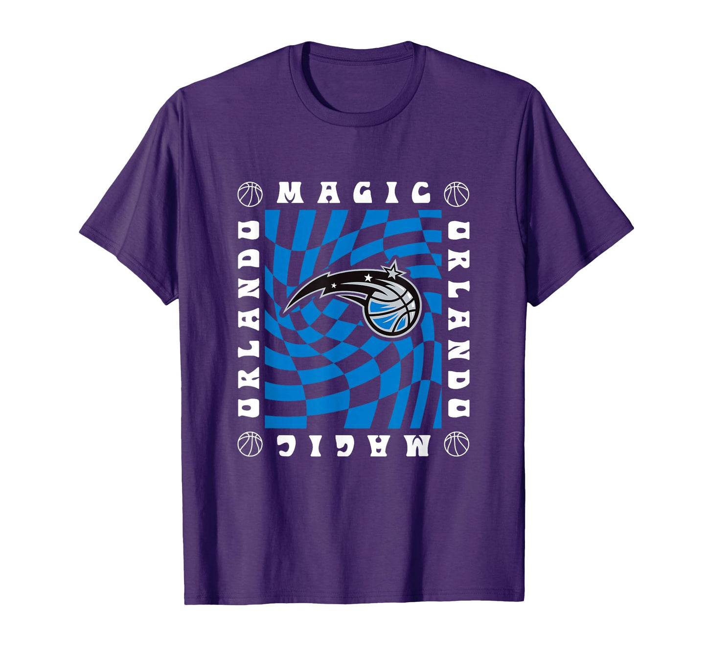 NBA Orlando Magic Retro Checkerboard Wave T-Shirt