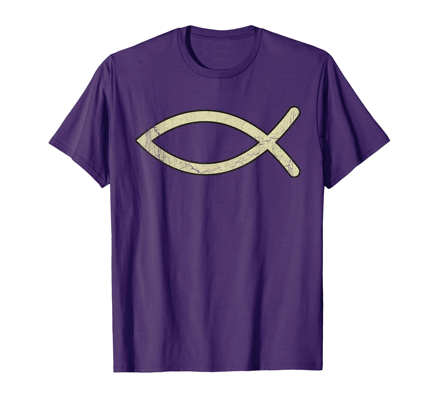 Vintage Testament Ichthys Protestantism Symbol Christianity T-Shirt