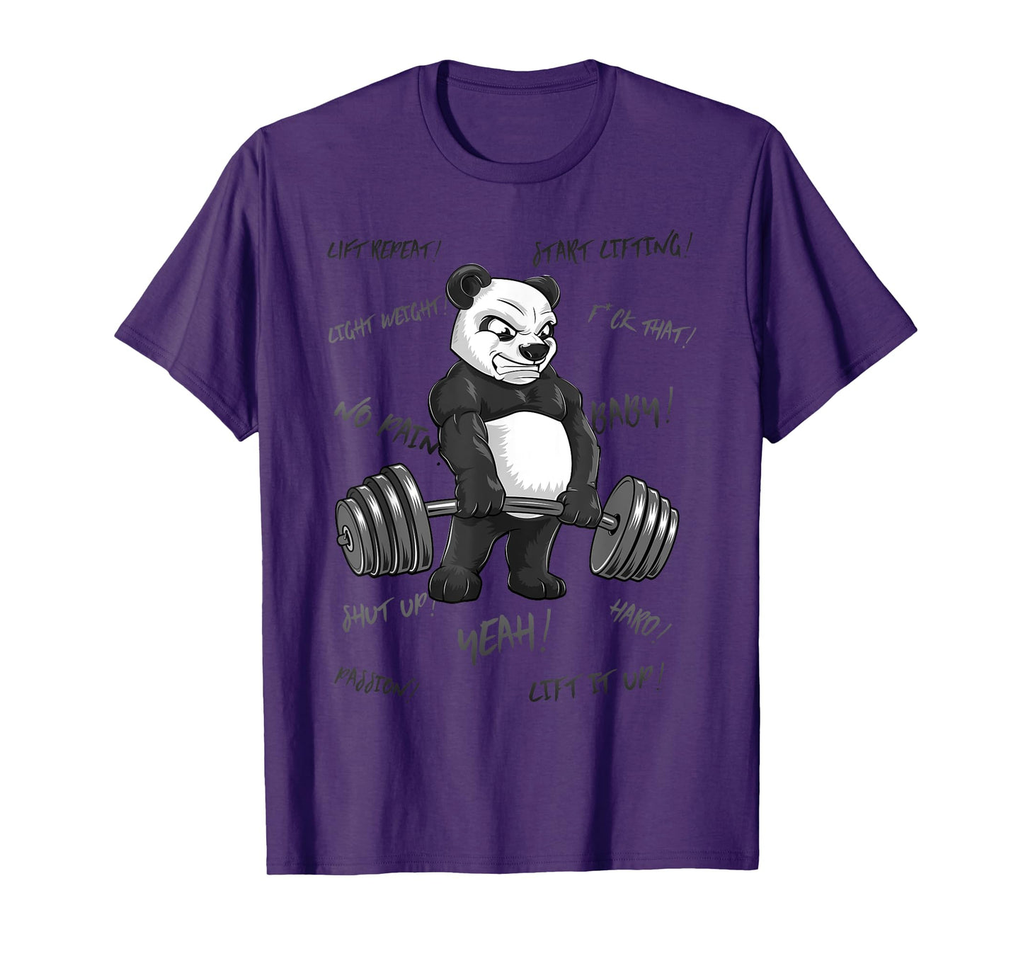 Strong Panda Deadlift SHIRT Man Bodybuilder Bear Powerlifter T-Shirt