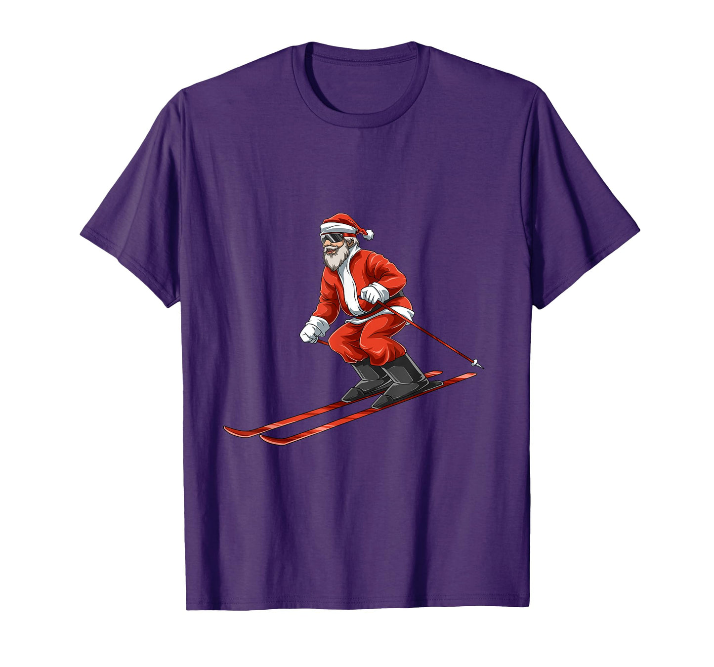 Santa Claus Retro Ski T-Shirt