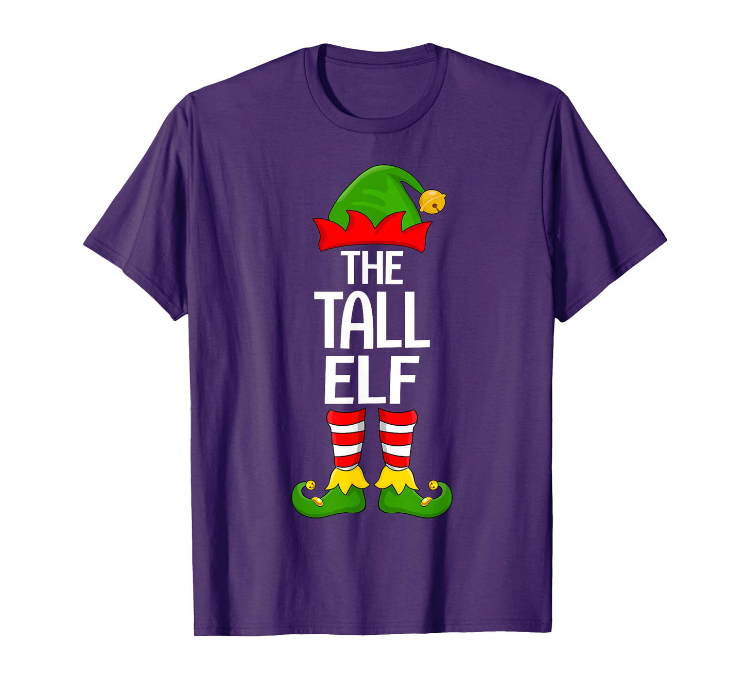 Tall Elf Xmas Matching Family Elf Squad Christmas T-Shirt