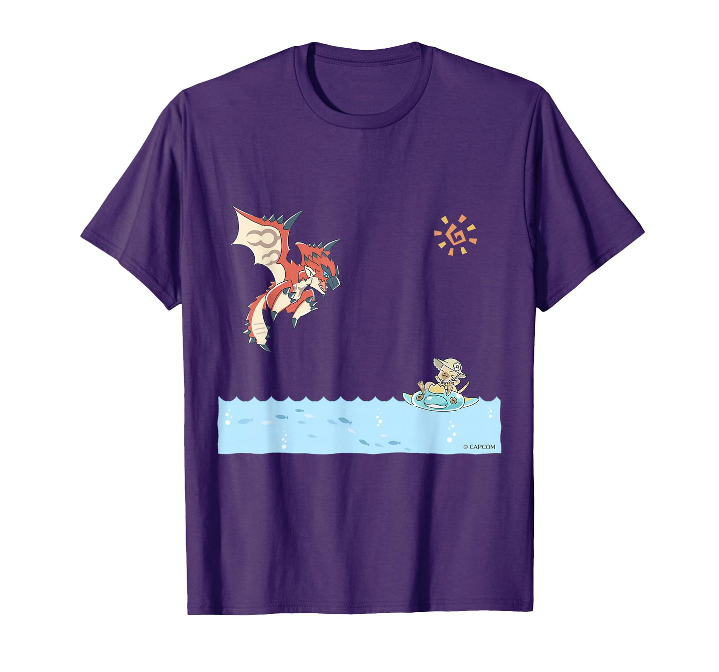 Monster Hunter Rathalos & Swimming Felyne T-Shirt