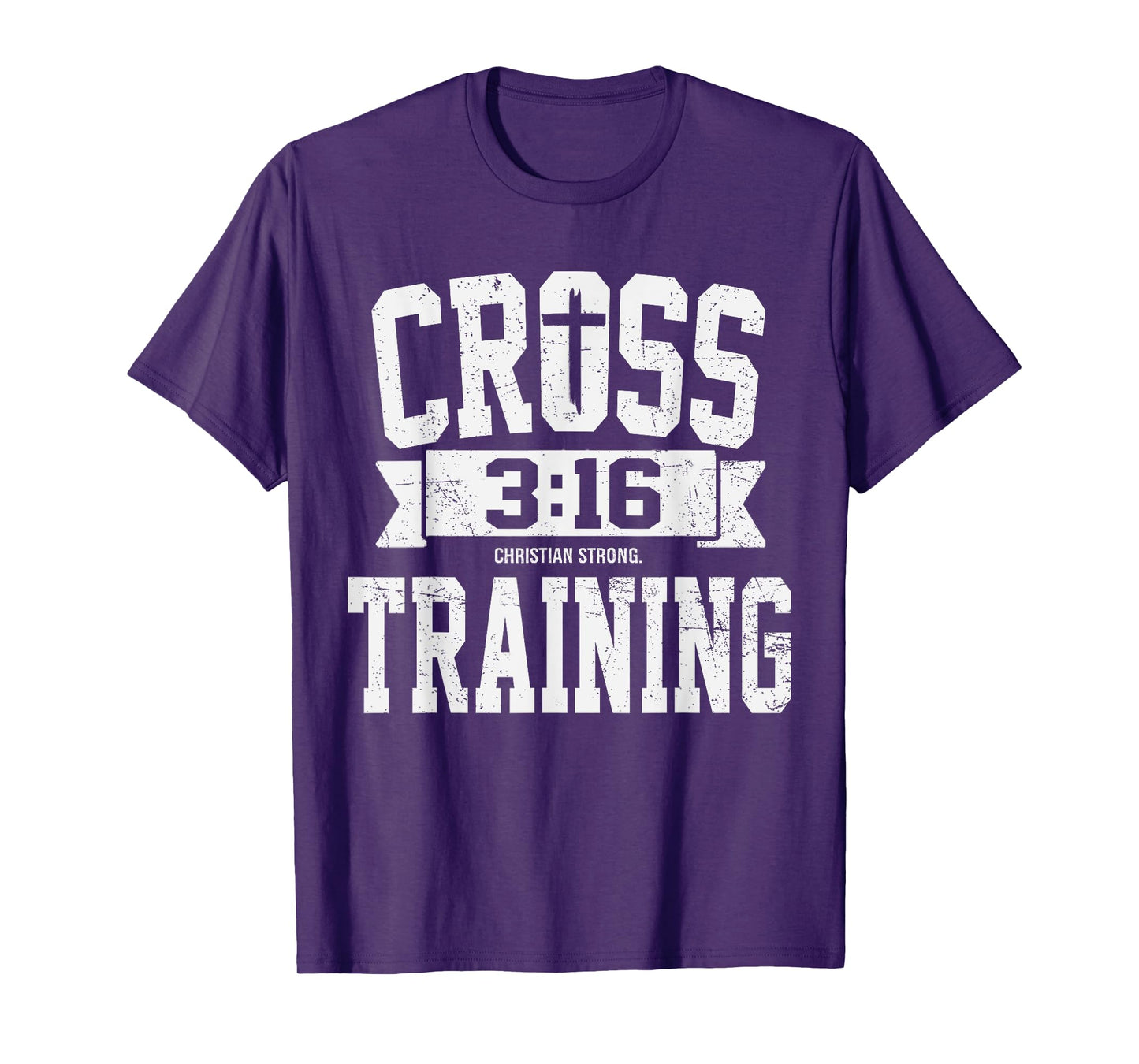 Cross Training 3 16 Christian Faith Motivational Bible T-Shirt