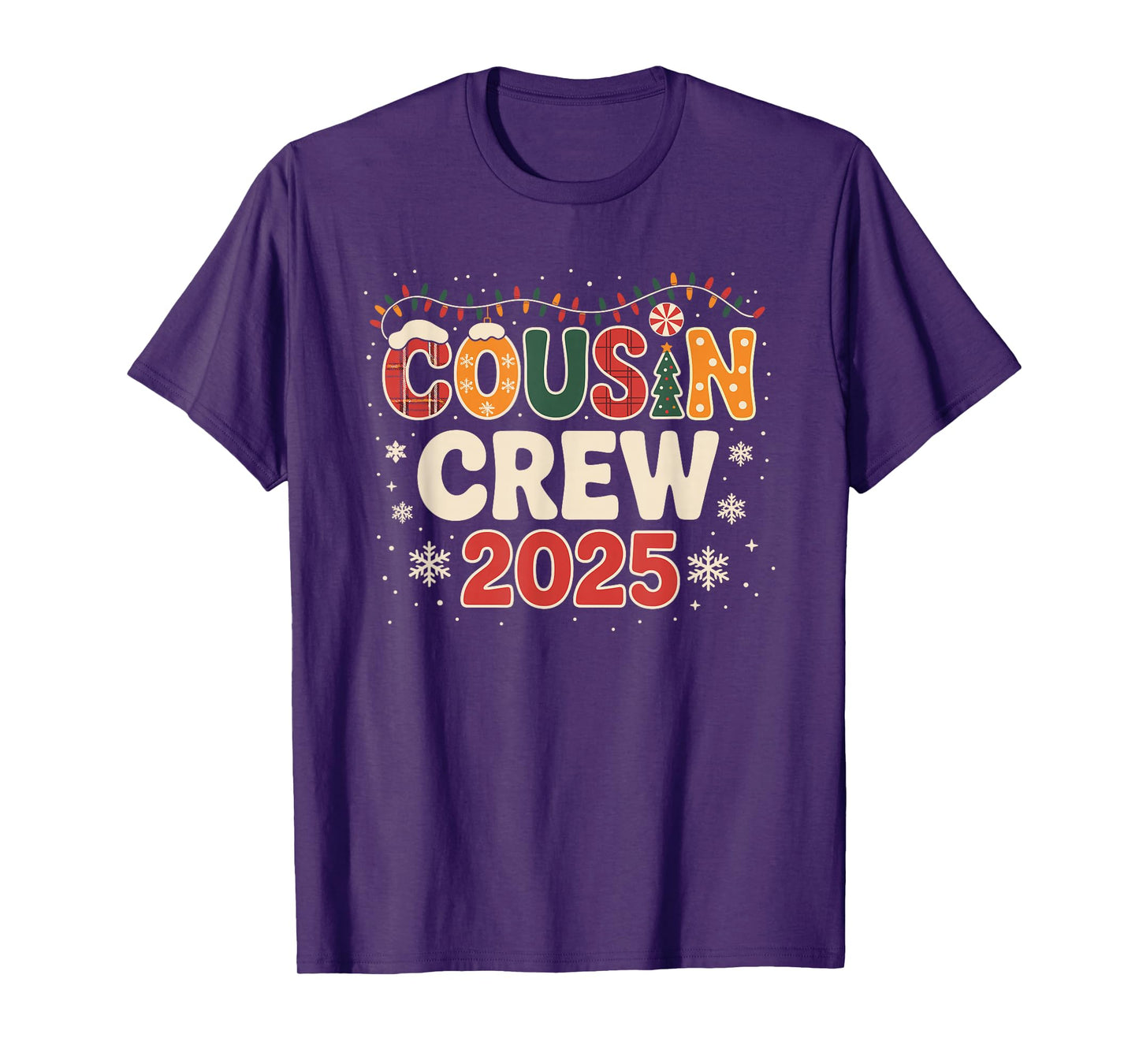 Cousin Crew Christmas 2025 Family Matching Xmas T-Shirt