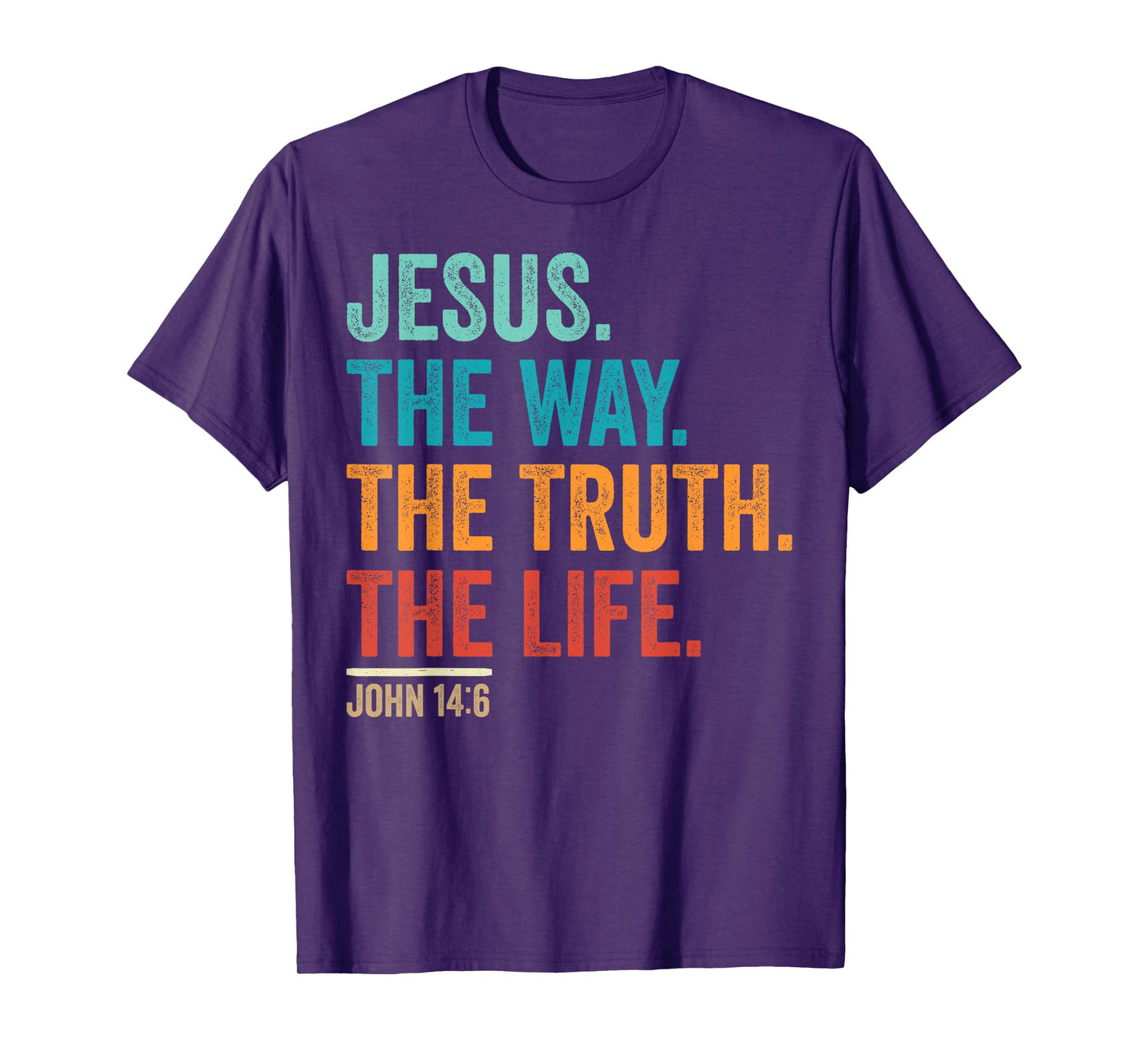 Christian Worship Women Men Kids Jesus The Way Truth Life T-Shirt
