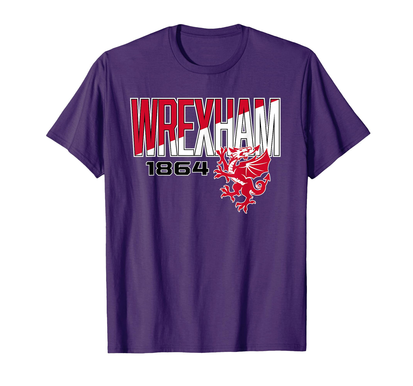 Wrexham Wales Split Font T-Shirt