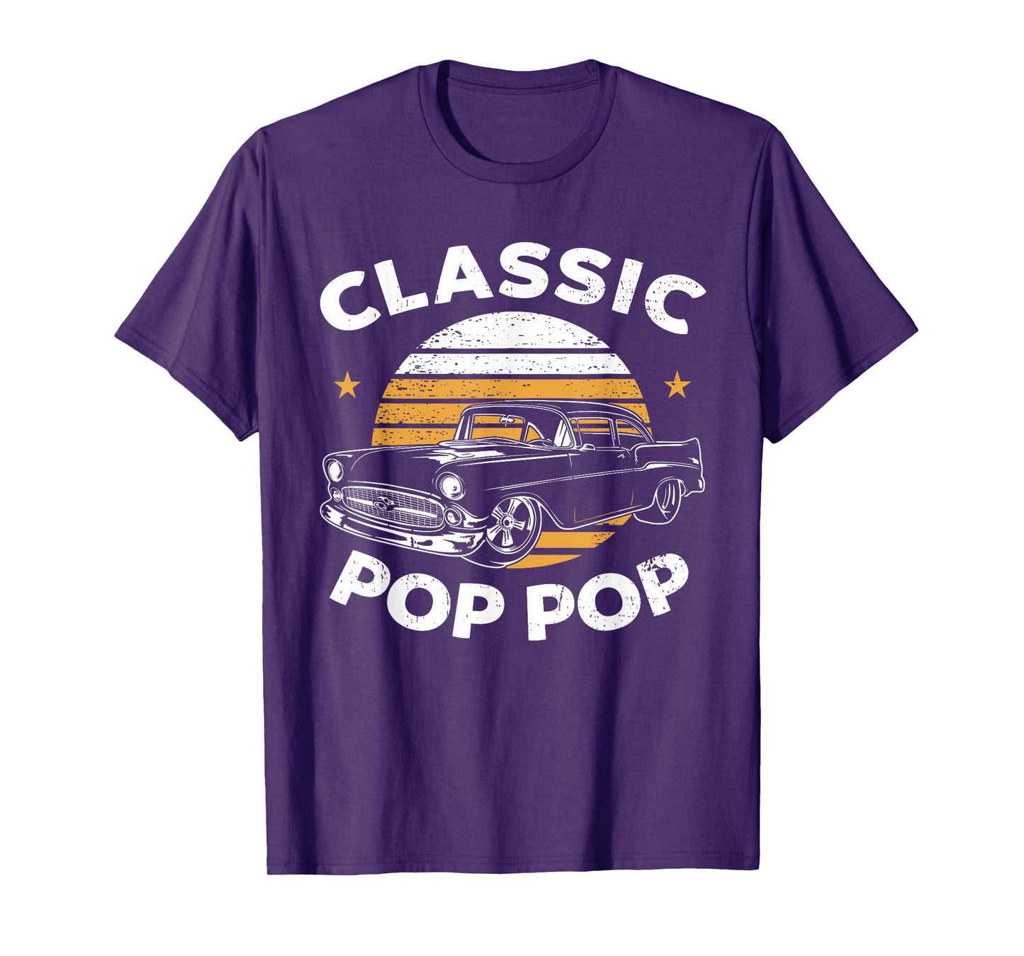 Pop Pop Vintage Retro Classic Funny Car Lover Enthusiast T-Shirt