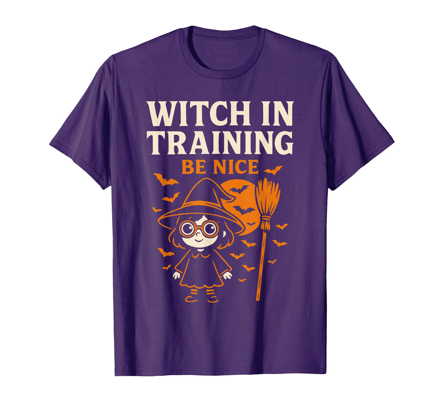 Witch in Training Be Nice Halloween Costume T-Shirt