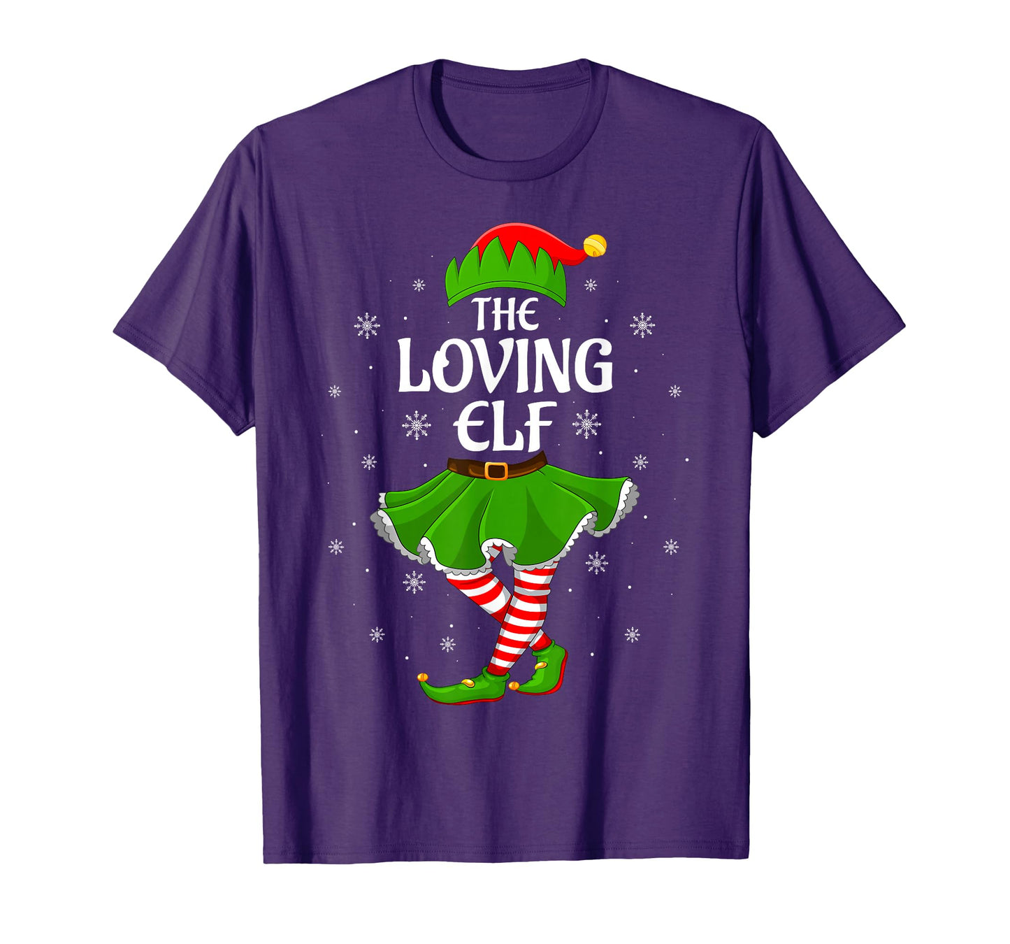 Loving Elf Christmas Family Girls Women Elf Squad Xmas T-Shirt
