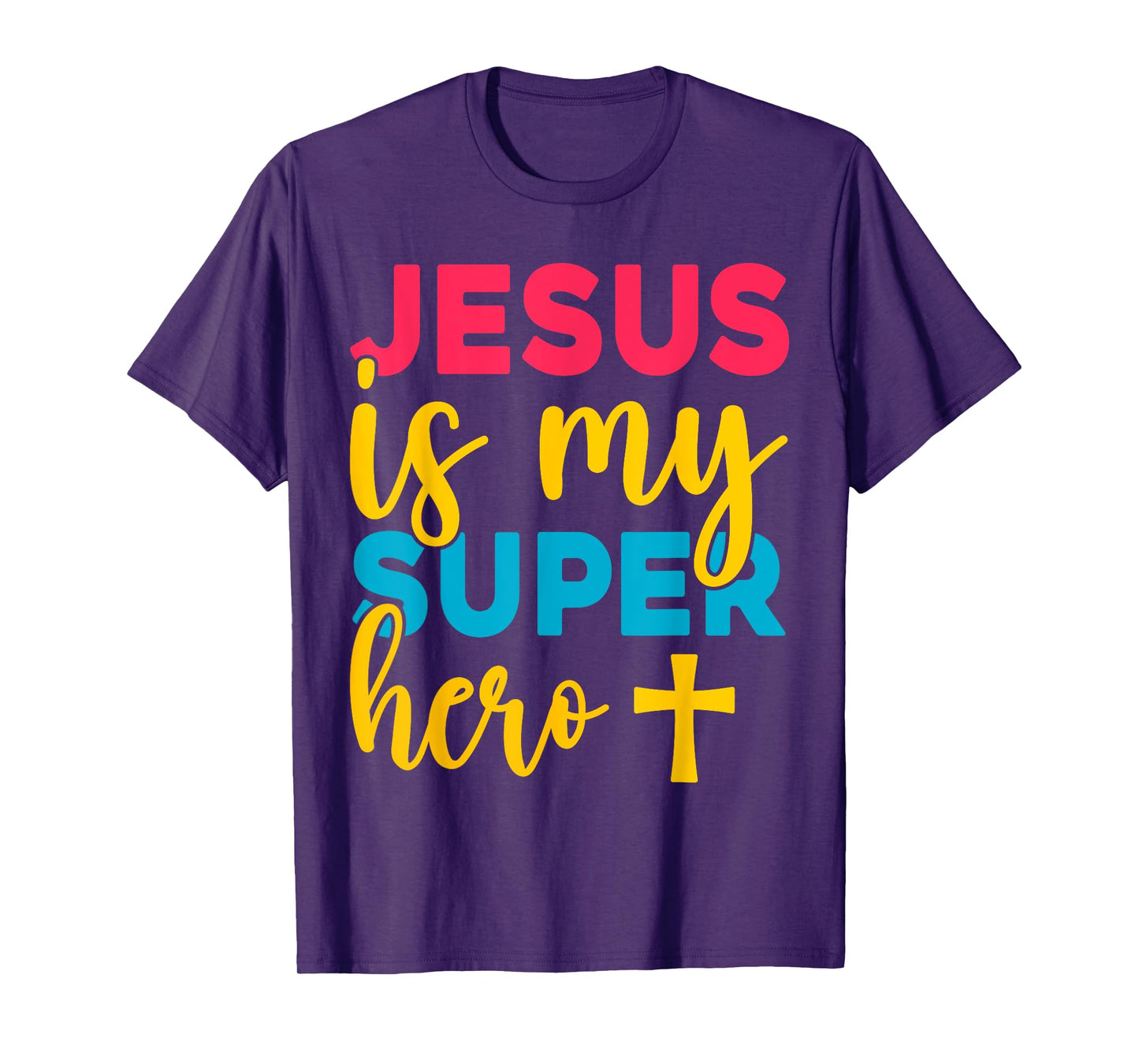Jesus Christian Lovers Jesus is my Superhero Jesus T-Shirt