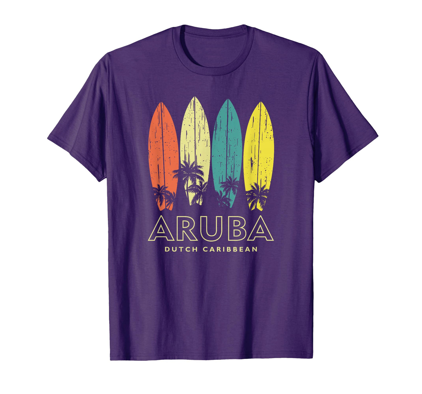 Vintage Aruba Surfboards Mens Womens Girls Boys Souvenir T-Shirt