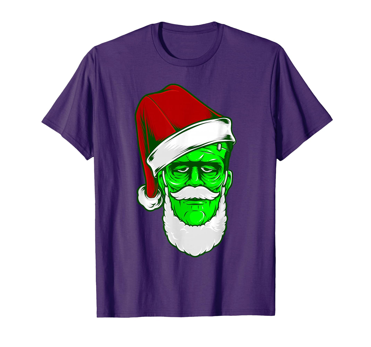Ugly Christmas Santa Claus Frankenstein Monster Gothic Xmas T-Shirt