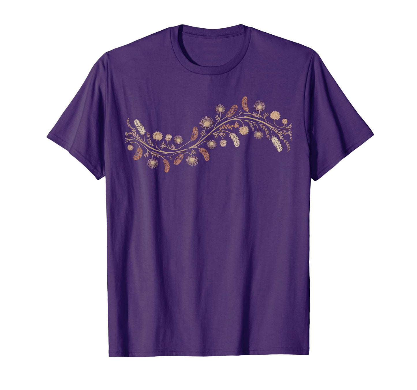 Floral Women TShirt Vintage Boho Wildflower Botanical Flower T-Shirt