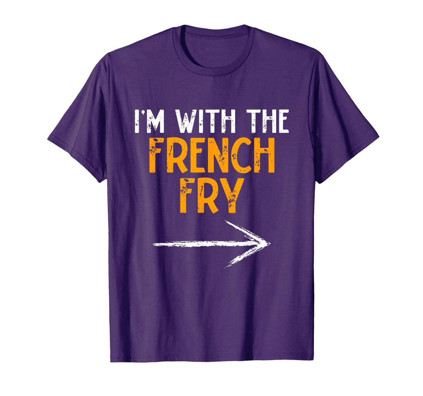 I’m With The French Fry Halloween Matching Couple Costume T-Shirt