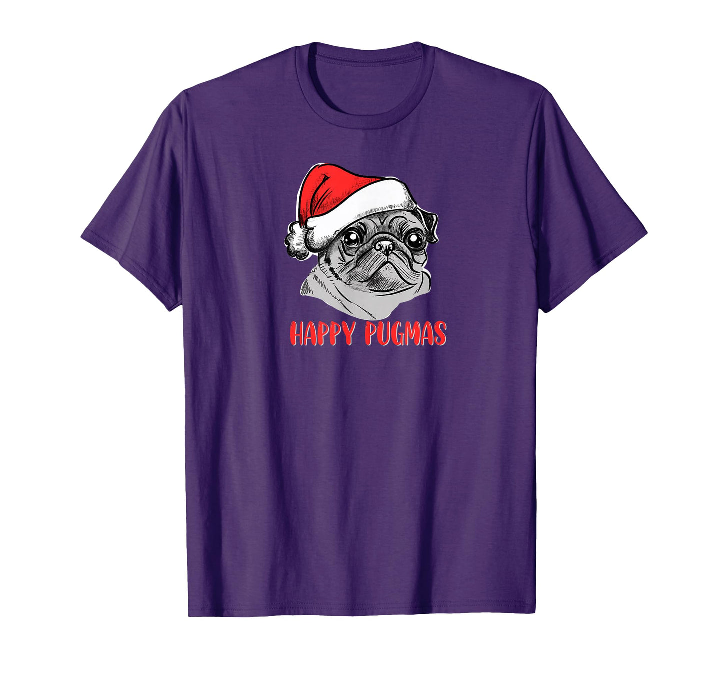 Pug Santa Happy Pugmas T-Shirt