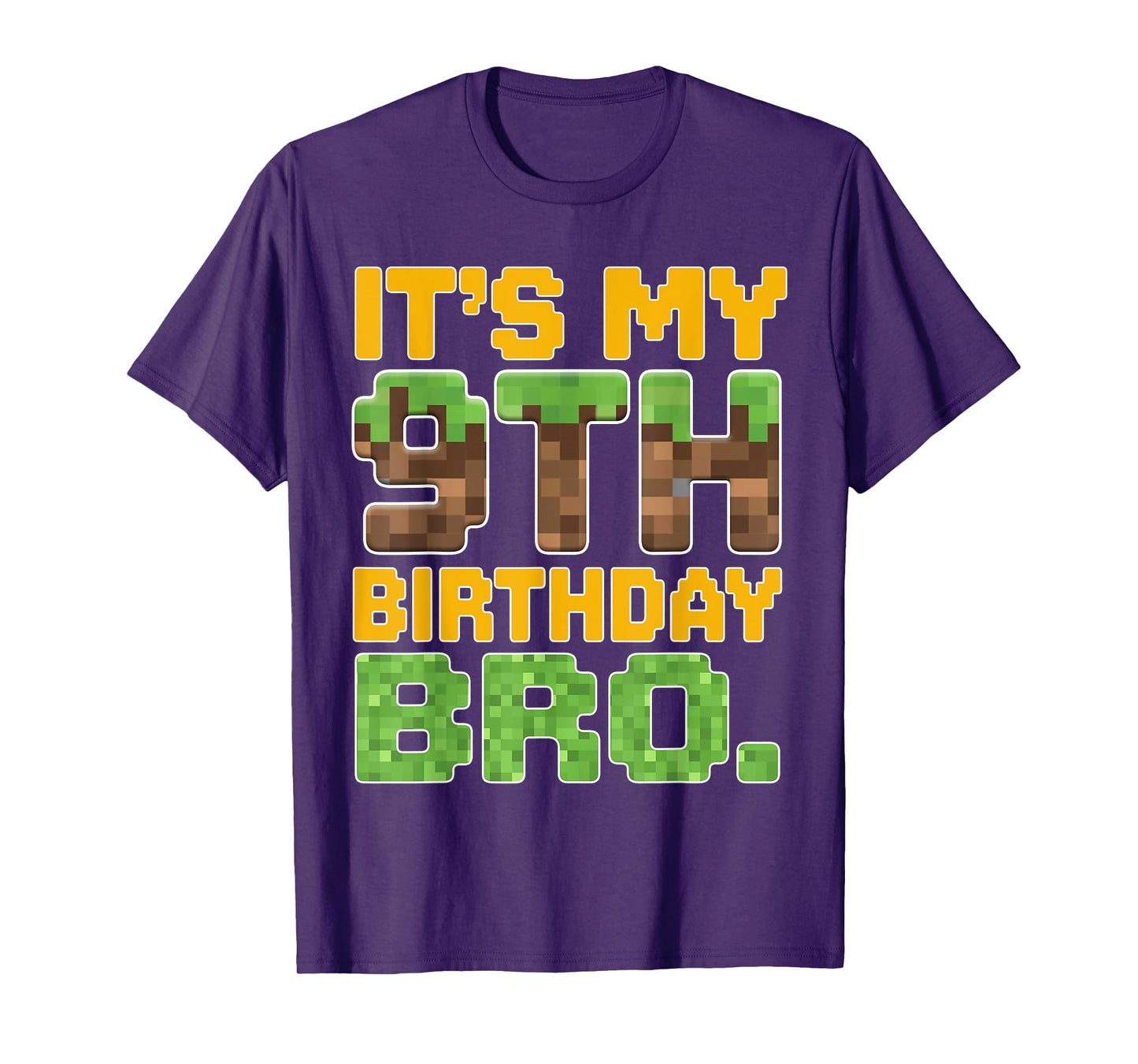 Funny Birthday Boy It's My 9th Birthday Video Game Pixel T-Shirt