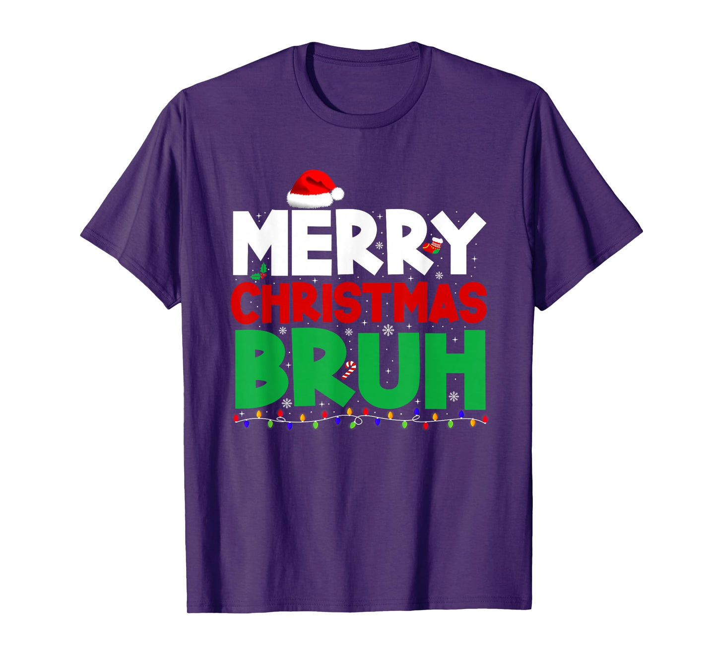 Merry Christmas Bruh Meme Funny Saying Boys Men Teens Kids T-Shirt