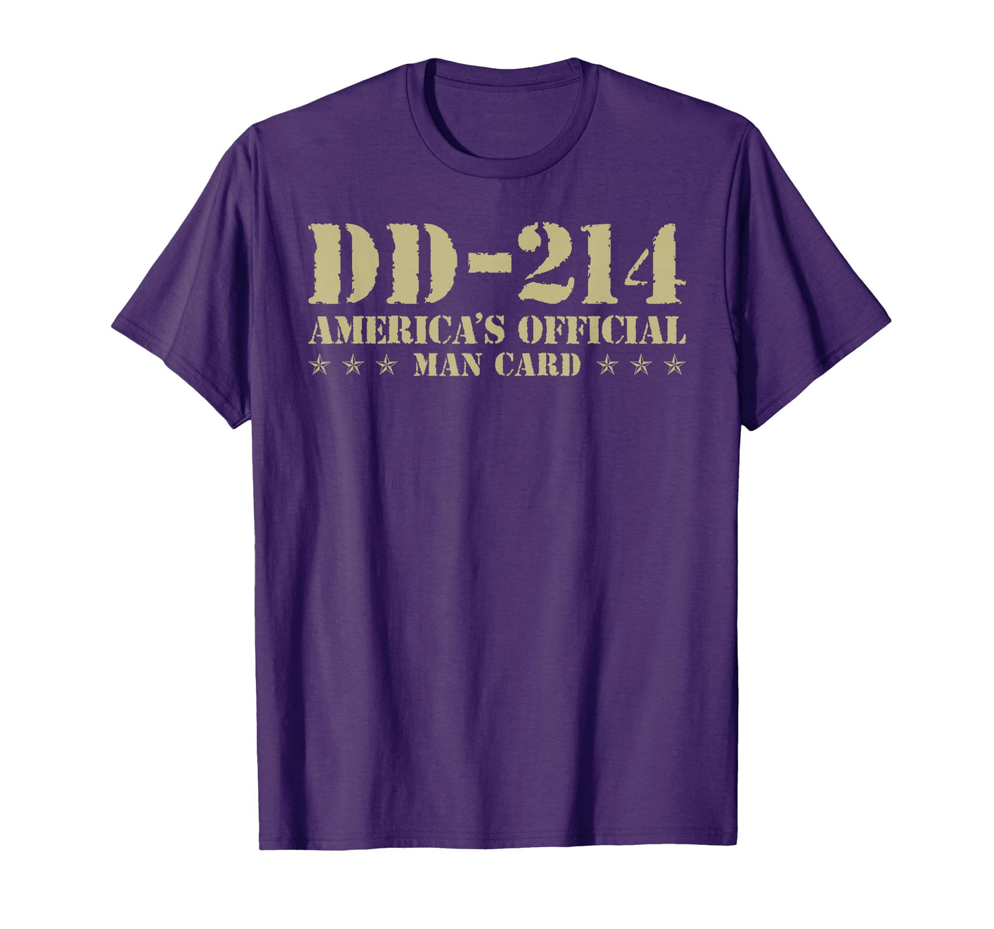 DD-214 America's Official Man Card Veteran Day Retro Army T-Shirt