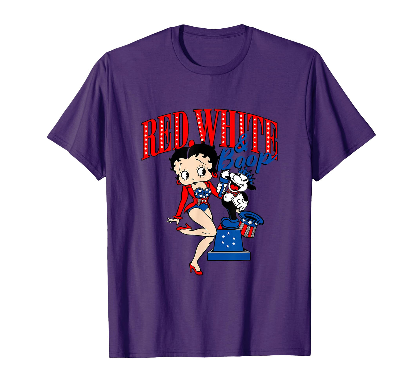 Betty Boop 4th Of July Red White & Boop T-Shirt