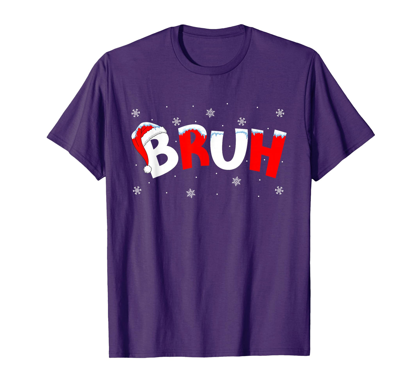 Bruh Christmas Matching Family Teens Boys Kids Xmas T-Shirt