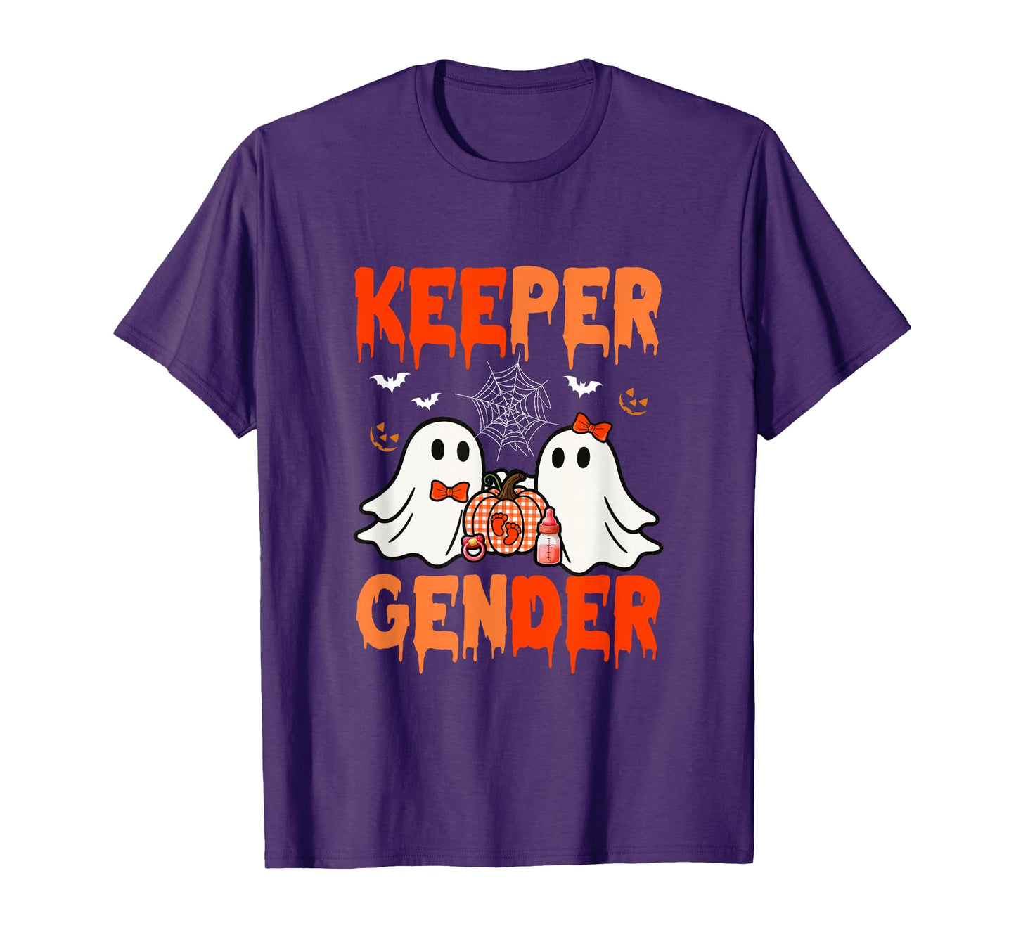 Keeper of Gender Halloween Couple Boos Expecting Baby T-Shirt