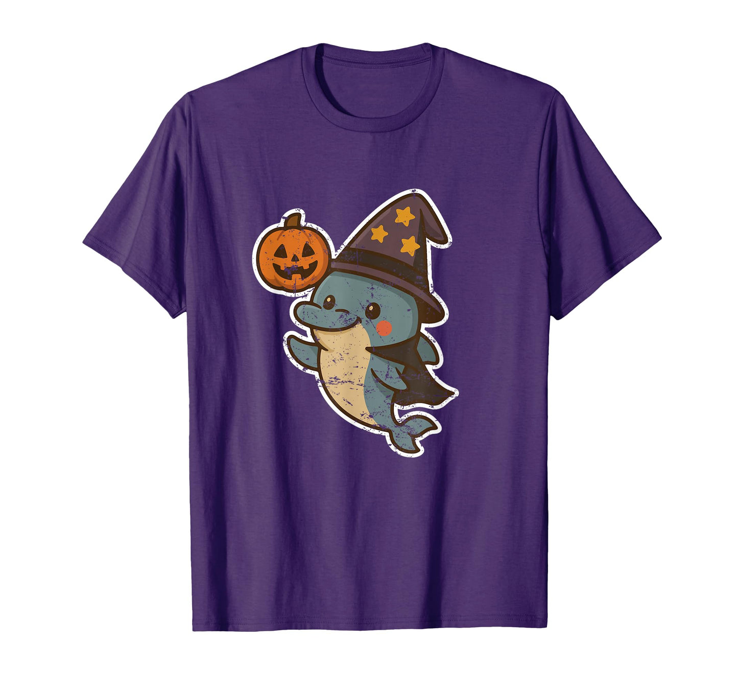 Dolphin Witch with Pumpkin T-Shirt
