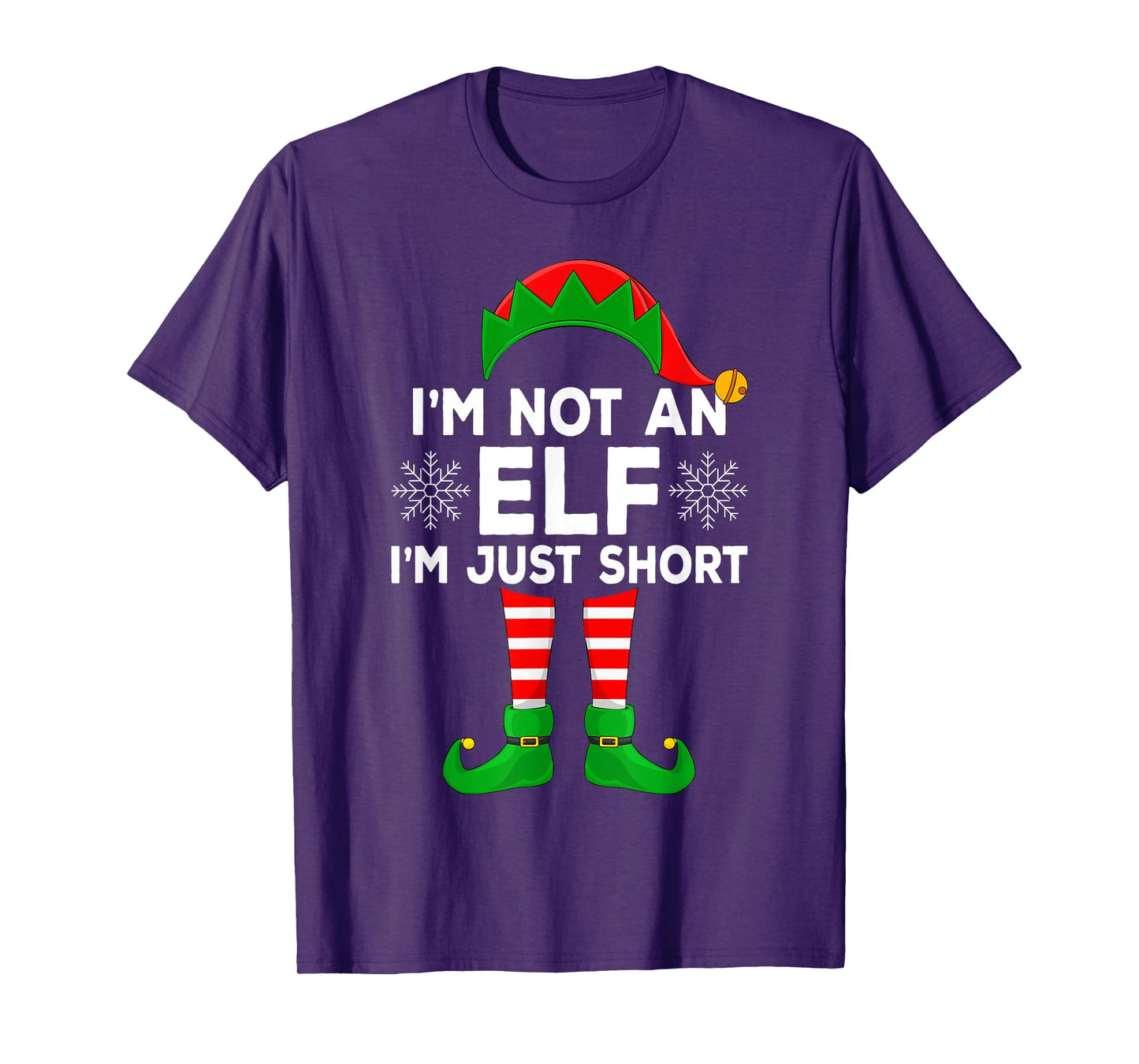 I'm Not an Elf I'm Just Short Matching Family Elf Christmas T-Shirt