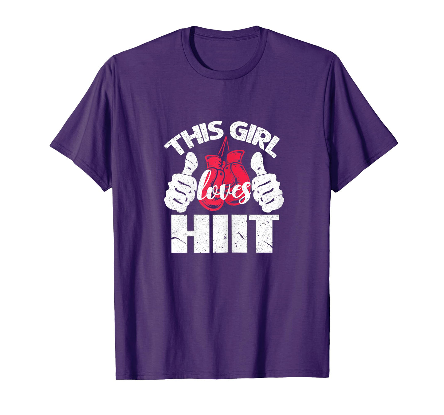 Womens This Girl Loves HIIT Gym Fitness Sport T-Shirt