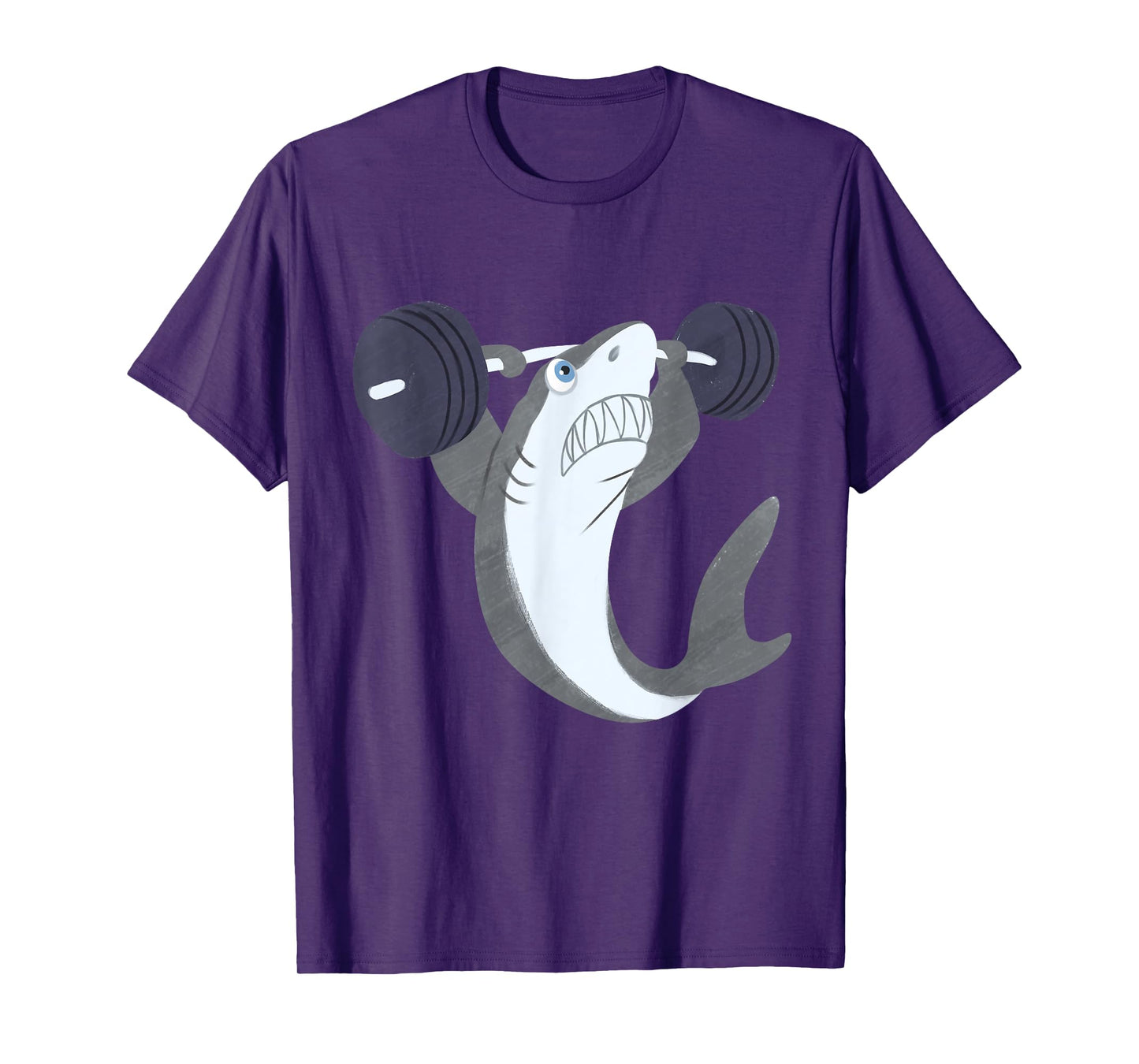 Weightlifing Shark Barbell - Funny Workout Gym Weightlifter T-Shirt