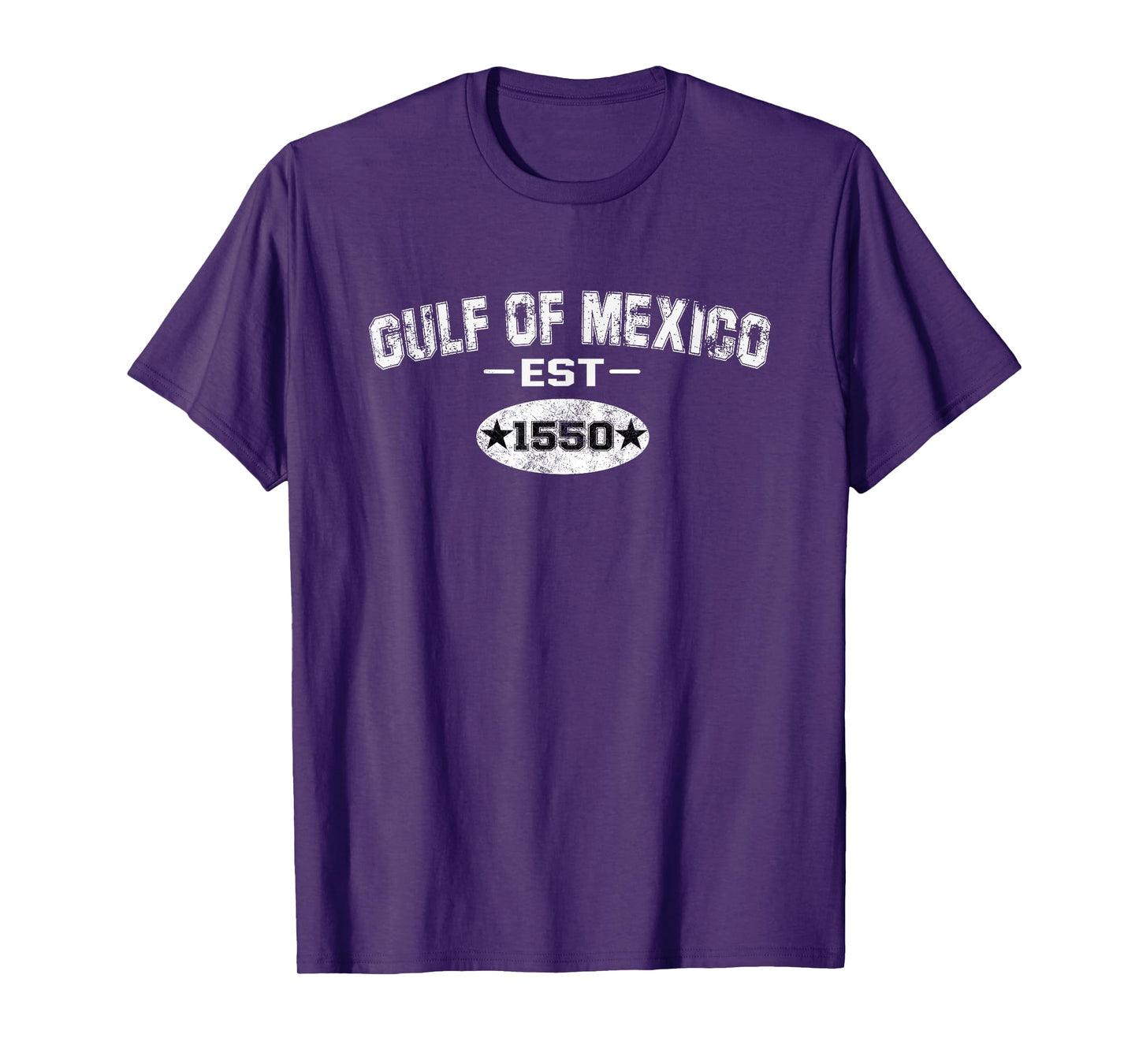 Retro Gulf of Mexico Est 1550 Mexican Flag T-Shirt