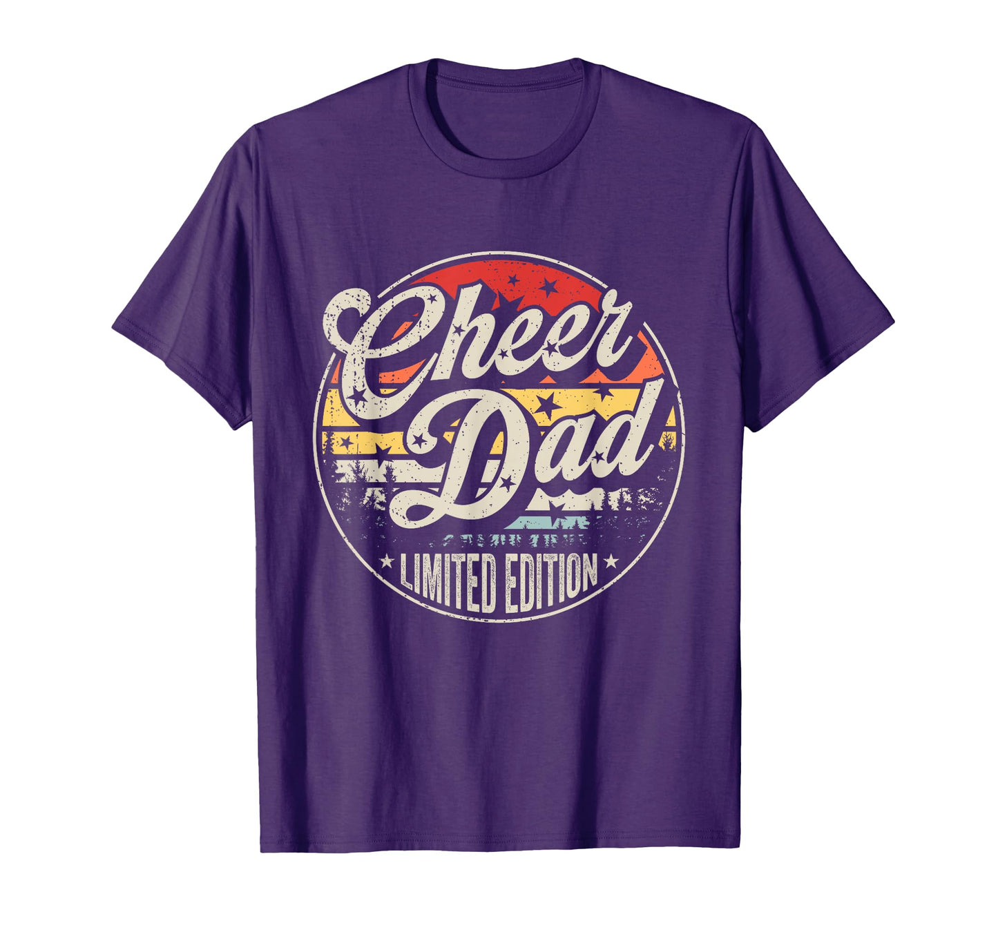 Cheer Dad Cheerleading Dad Retro Vintage Cheerleader Daddy T-Shirt