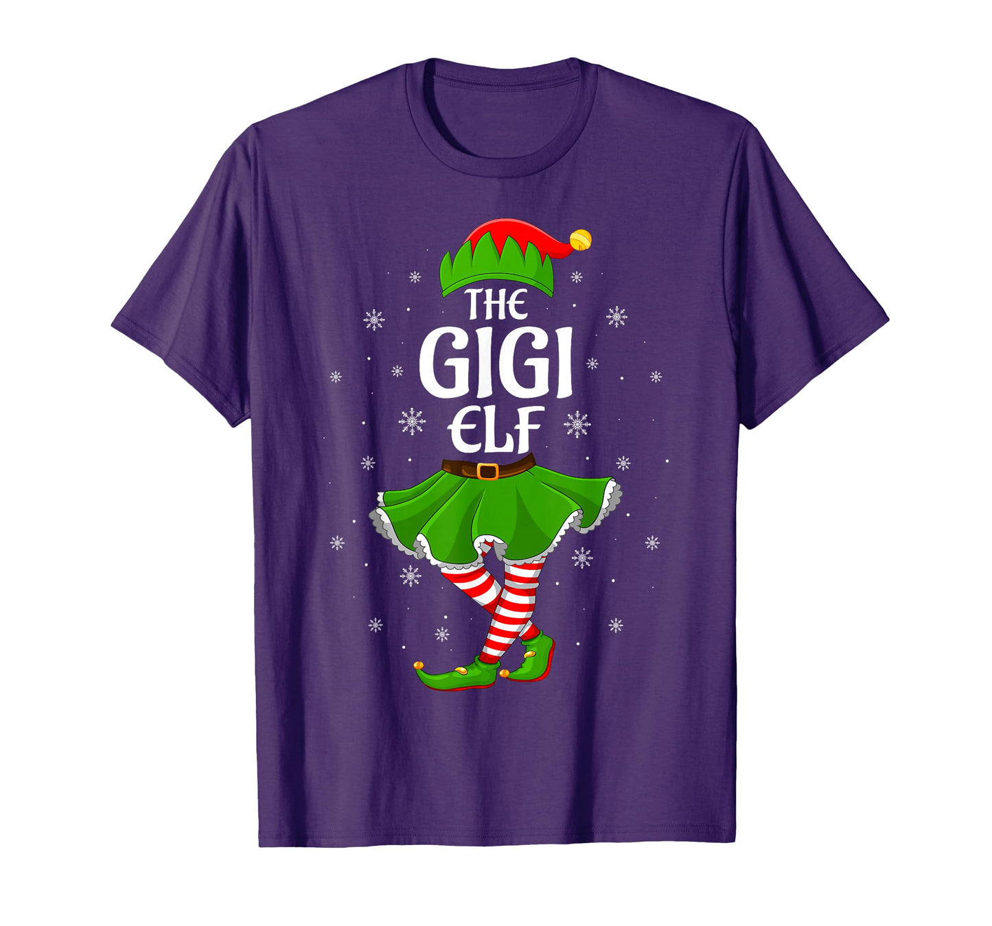 Gigi Elf Christmas Family Girls Women Elf Squad Xmas T-Shirt