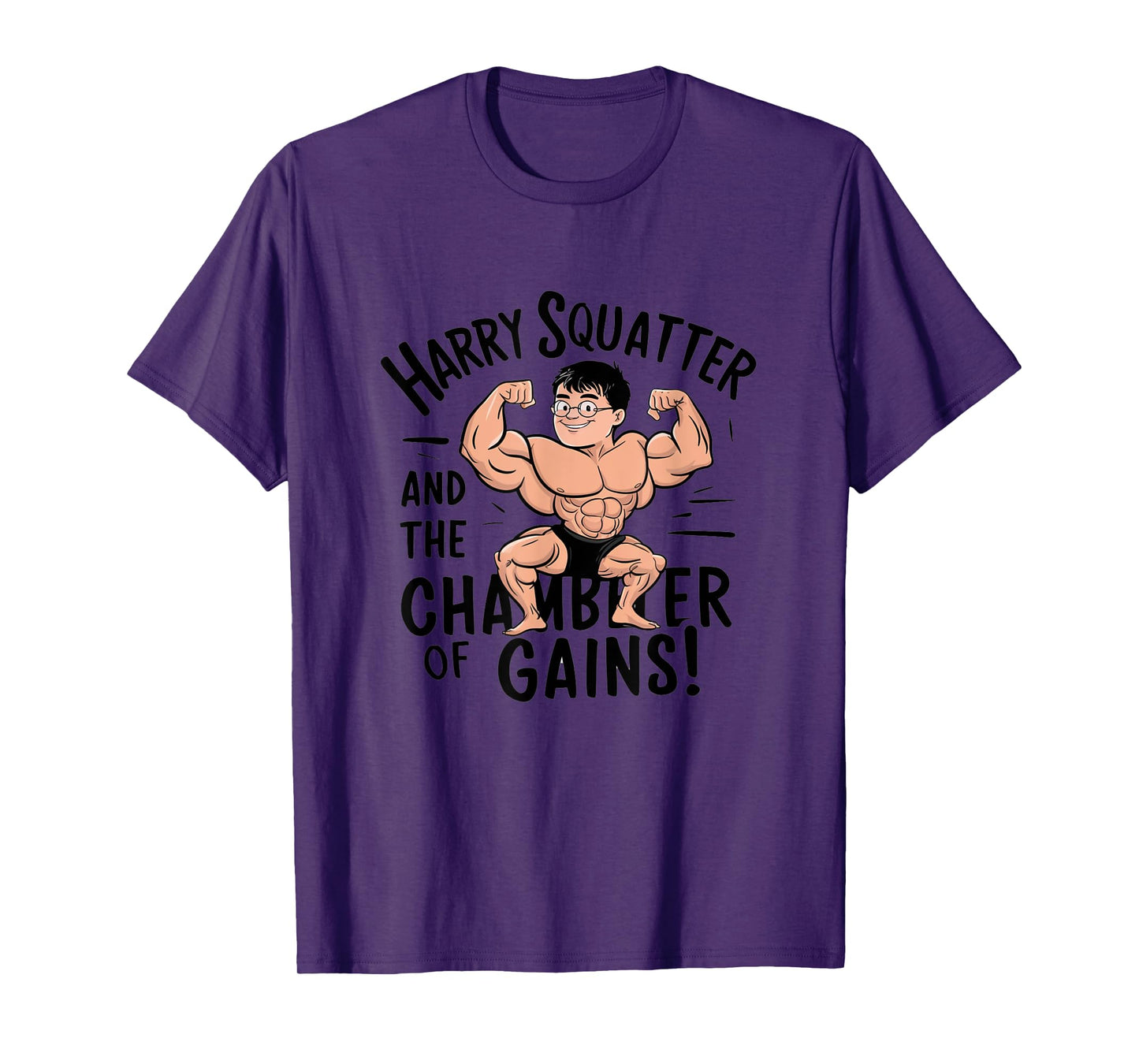 Funny Leg Day Harry Squatter Workout Gym T-Shirt