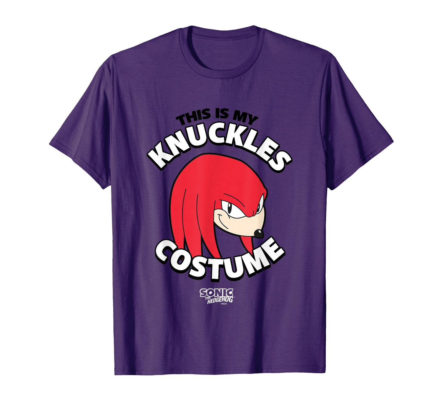 Sonic The Hedgehog Halloween Retro Knuckles Costume T-Shirt