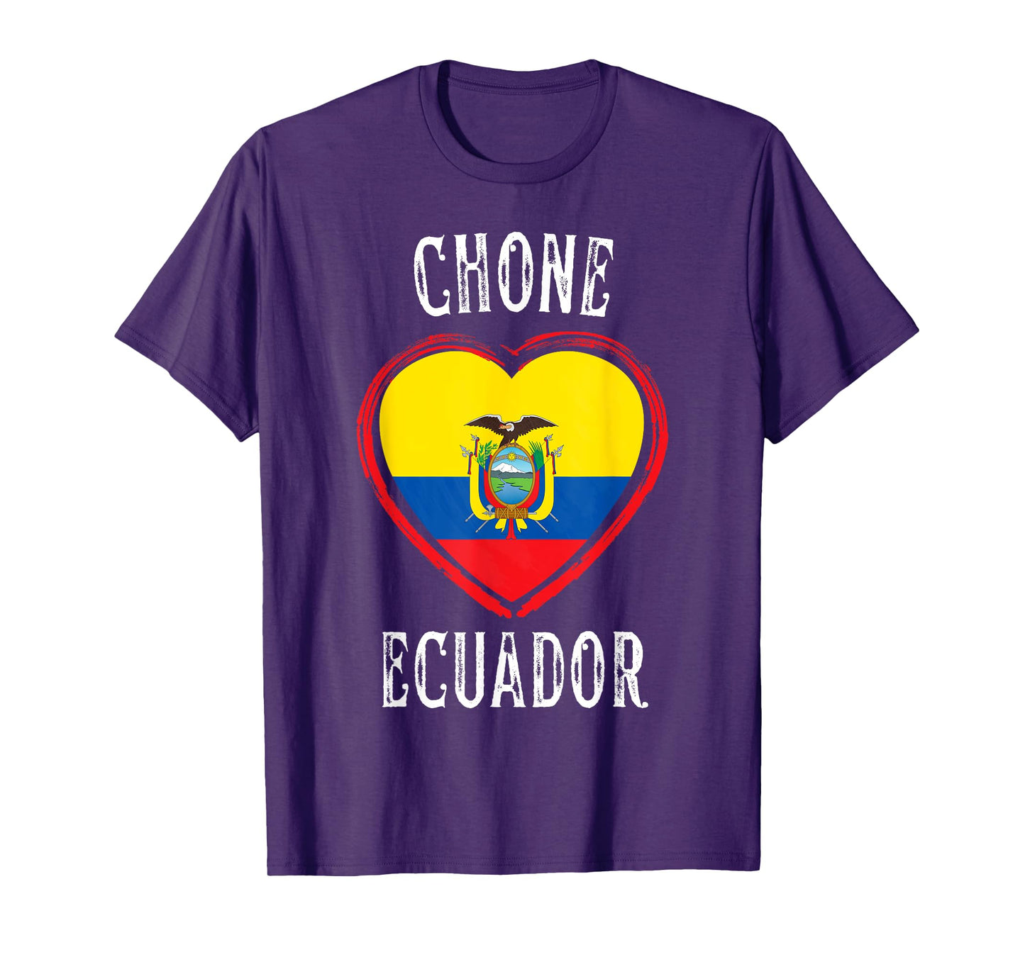 Ecuador Flag Heart Chone City T-Shirt