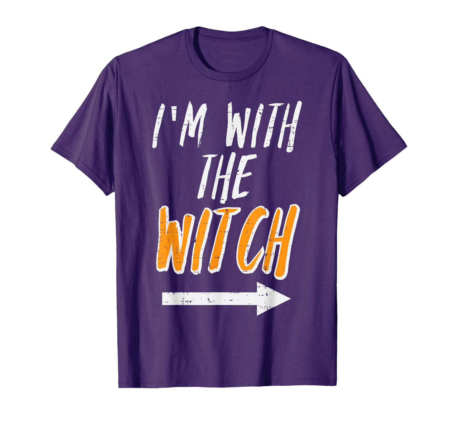 Halloween Matching Im with Witch Funny Costume Men Women Kid T-Shirt