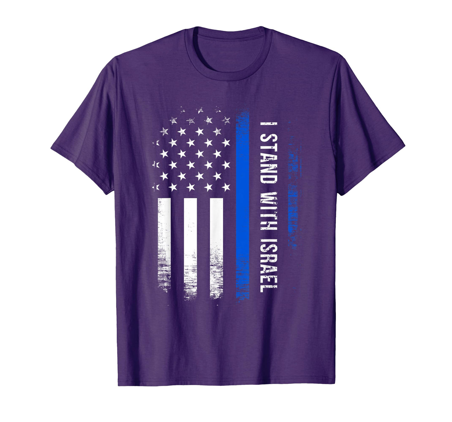 I Stand With Israel American Flag Jewish Freedom Solidarity T-Shirt