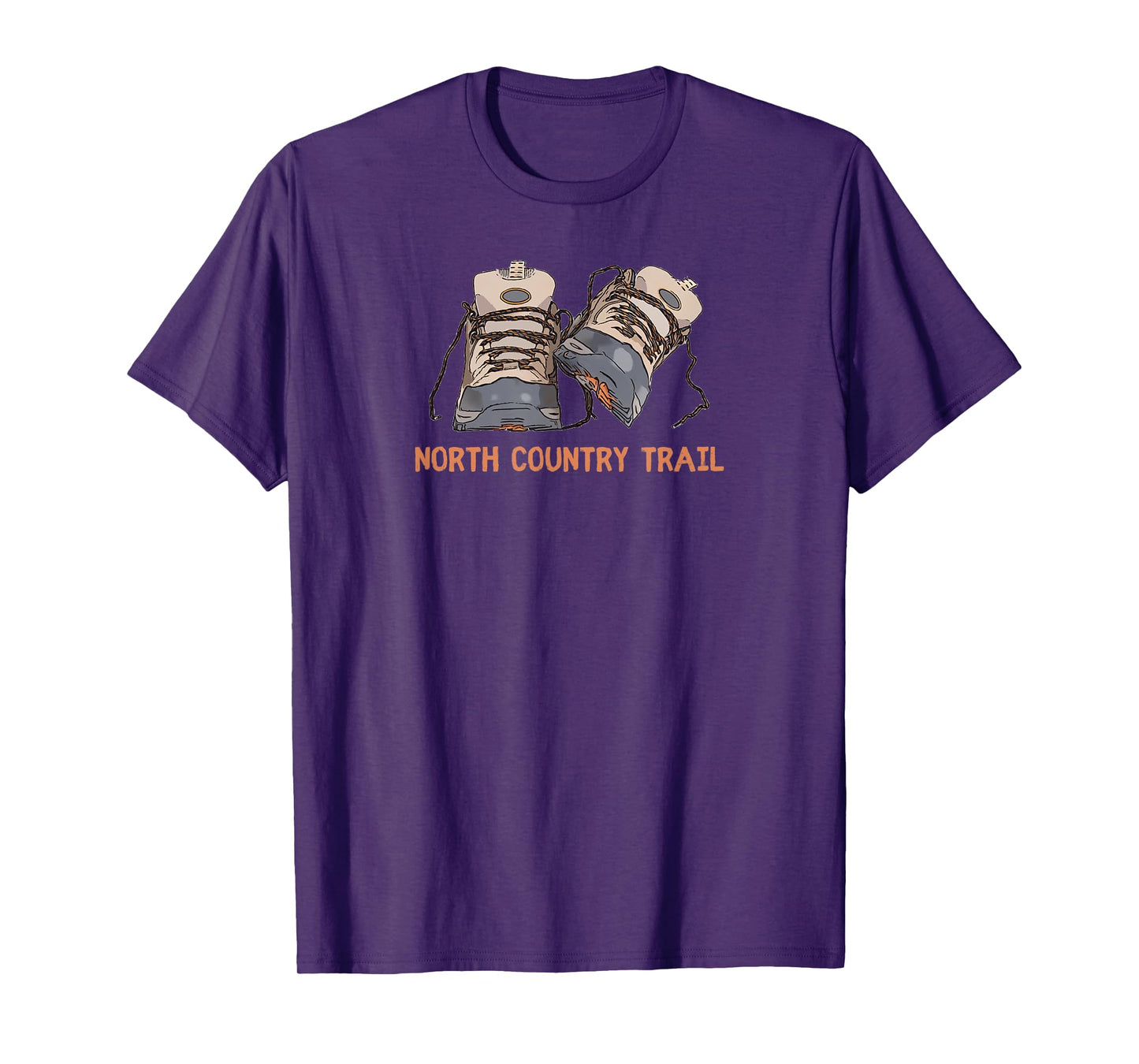 North Country Trail Hiking Boots Graphic T-Shirt